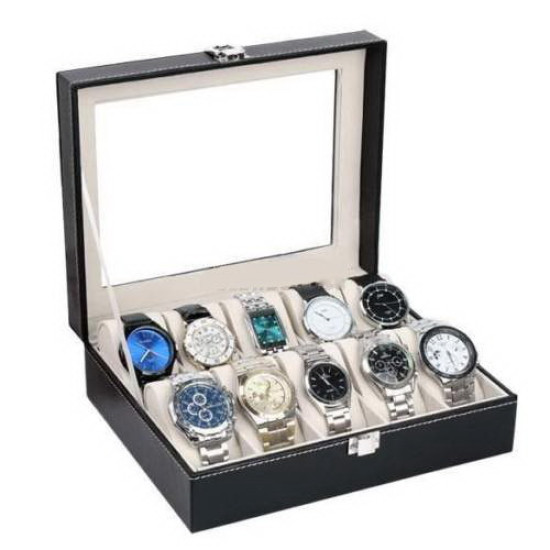 Premium-10-Compartment-Watch-Display-Box-Elegant-Storage